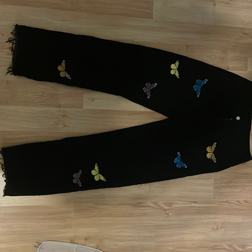 butterfly flare jeans